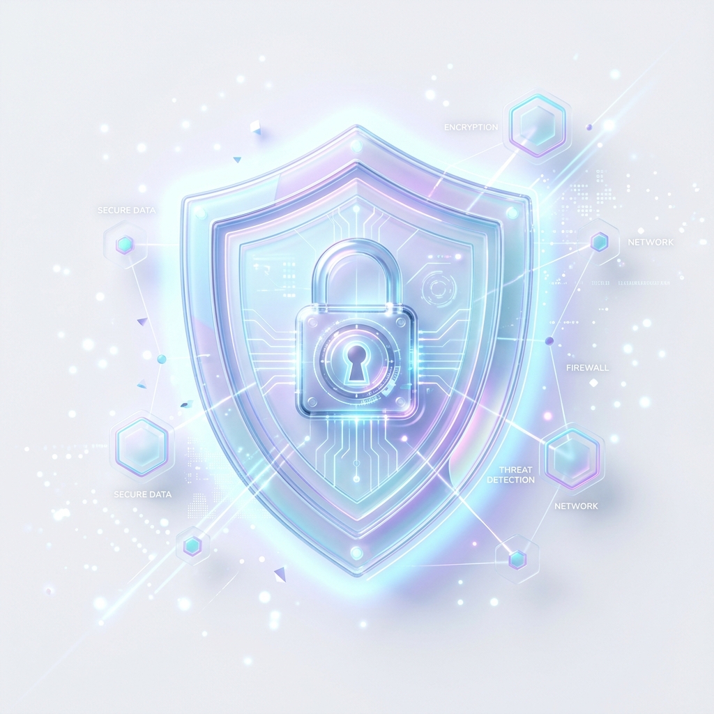 3D premium security shield check illustration